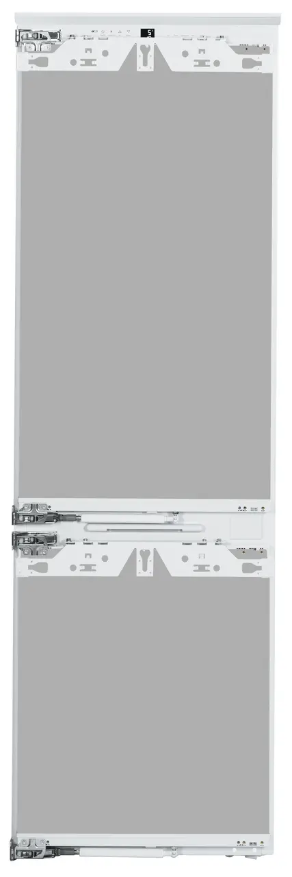 Product image, Perspective: straight closed, Combined refrigerator-freezer with NoFrost for integrated use