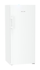 Produktbild, Perspektiv: Vinklad, stängd, Fristående frys med NoFrost och EasyTwist-Ice, Färg på hölje: Vit, Färg på dörr: Vit