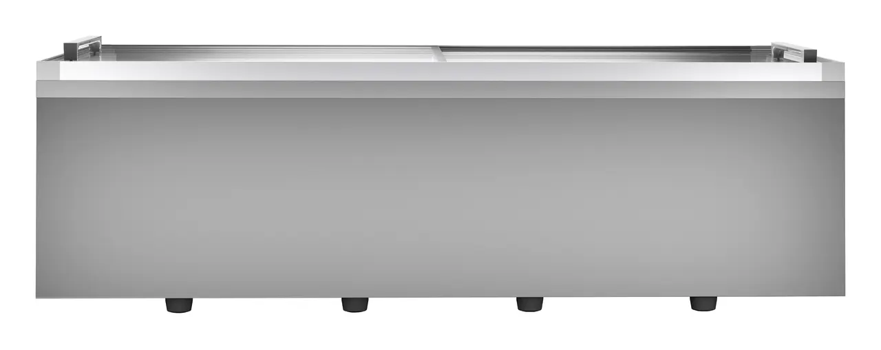 Image de produit, Perspective: Droit fermé vide, Congélateur-coffre de supermarché, Couleur de l’habillage: blanc