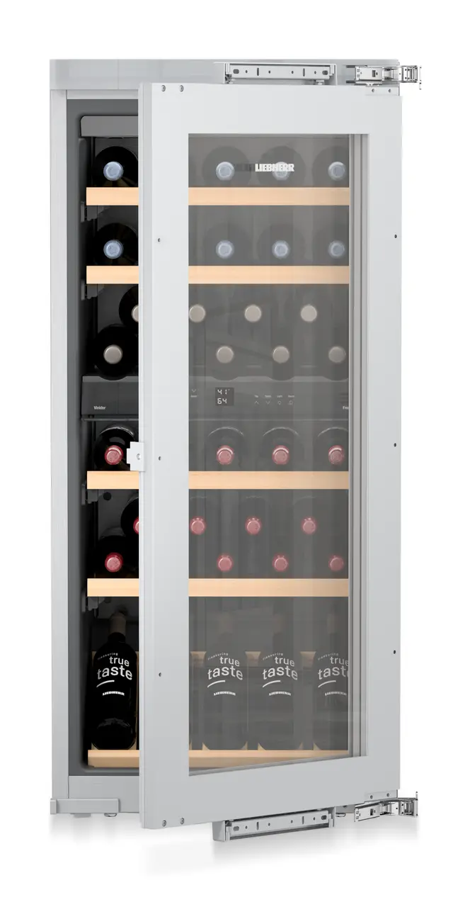 Product image, Perspective: special form, Built-in multi-temperature wine cabinet, Casing colour: silver