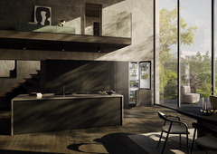 Product image, Perspective: milieu, Combined refrigerator-freezer with BioFresh and NoFrost for integrated use