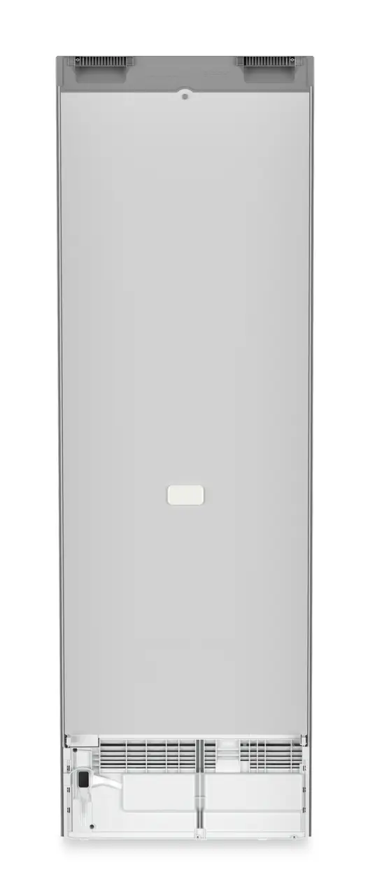 Produkt-Bild, Perspektive: Rückseite, Standkühlschrank mit BioFresh, Gehäusefarbe: Silver, Türfarbe: Steelfinish