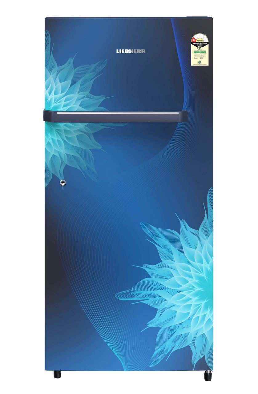 Product image, Perspective: straight closed, Single-door fridge 191 l in 1 star with inverter compressor, Casing colour: blue, Door colour: Blue Mystiq