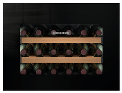 Product image, Perspective: straight closed decorated, Built-in wine storage cabinet, Casing colour: white, Door colour: black