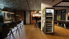 Produkt-Bild, Perspektive: Milieu, Kühlgerät mit Umluftkühlung