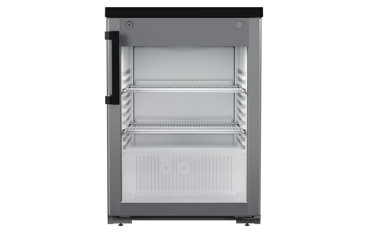 Product image, Perspective: straight closed, Forced-air under-worktop appliance, Casing colour: grey, Door colour: stainless steel