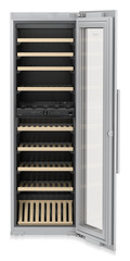 Product image, Perspective: special form, Built-in multi-temperature wine cabinet, Casing colour: silver, Door colour: -