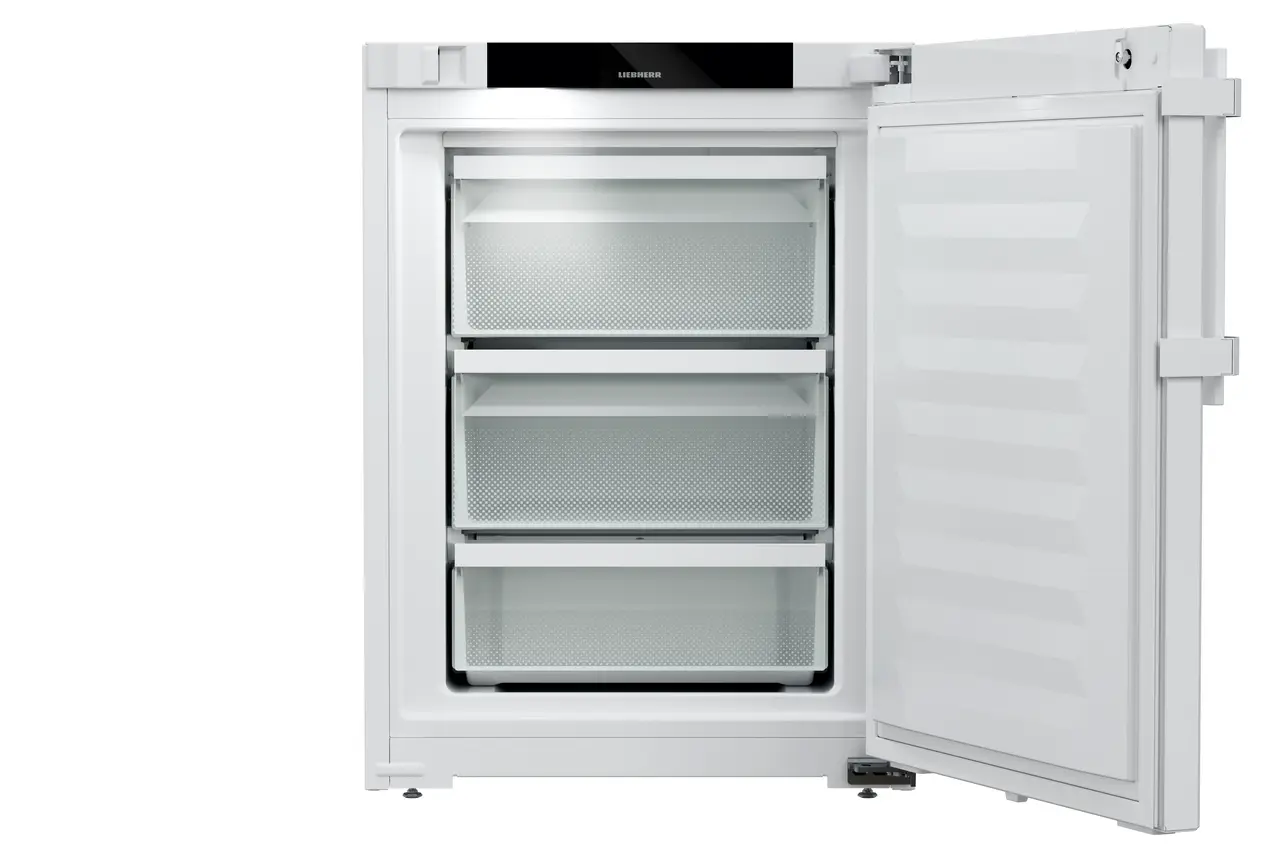 Image de produit, Perspective: Droit ouvert vide, Congélateur de laboratoire avec réfrigération par air pulsé, Couleur de l’habillage: blanc, Couleur de porte: blanc