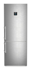 Product image, Perspective: straight closed, Fridge-freezer with BioFresh and NoFrost, Casing colour: silver, Door colour: stainless steel