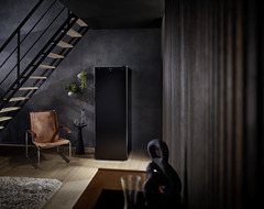 Product image, Perspective: milieu, Wine storage cabinet, Casing colour: black, Door colour: black