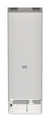 Product image, Perspective: back side, Fridge-freezer with BioFresh and NoFrost, Casing colour: silver, Door colour: Steelfinish