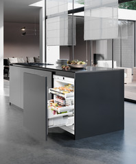 Product image, Perspective: milieu, Under-worktop refrigerator for integrated use
