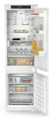 Product image, Perspective: straight open decorated, Integrable fridge-freezer with EasyFresh and NoFrost