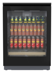 Slika izdelka, Perspektiva: Od spredaj, zaprto, dekorirano, Vgradni podpultni hladilnik za pijače