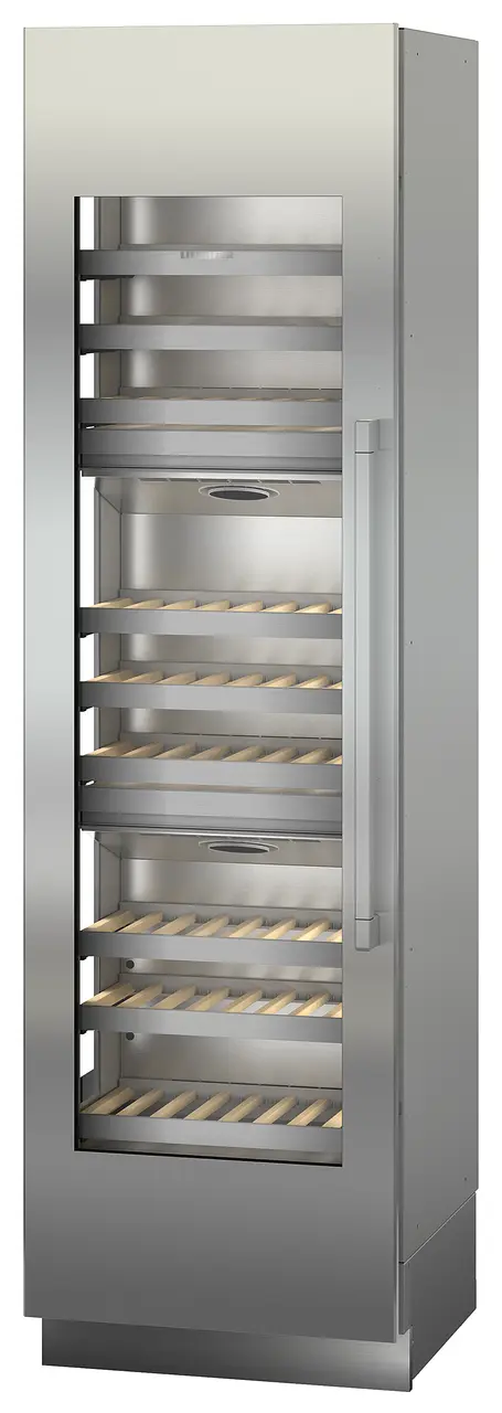 Product image, Perspective: oblique closed, Built-in multi-temperature wine cabinet, Casing colour: grey