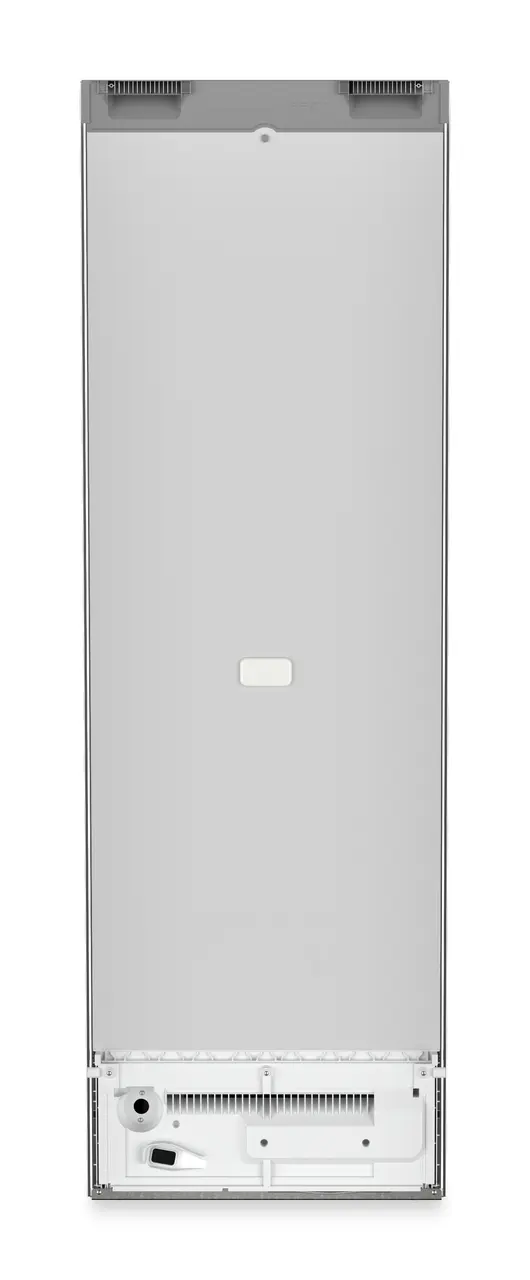 Product image, Perspective: back side, Freestanding freezer with NoFrost and IceTower, Casing colour: silver, Door colour: stainless steel