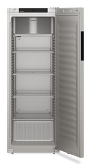 Immagine del prodotto, Prospettiva: Frontale aperto vuoto, Frigorifero con raffreddamento ventilato, Colore della struttura: grigio, Colore della porta: grigio