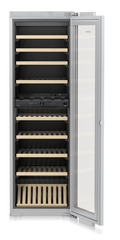 Product image, Perspective: straight open empty, Built-in multi-temperature wine cabinet, Casing colour: silver, Door colour: -