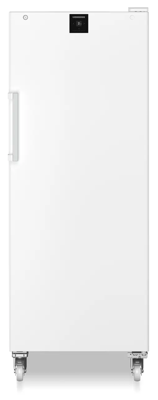 Izstrādājuma attēls, Perspektīva: Pretskats, aizvērts, bez produktiem, Dzesēšanas iekārta ar cirkulācijas dzesēšanas sistēmu, Korpusa krāsa: balta, Durvju krāsa: balta