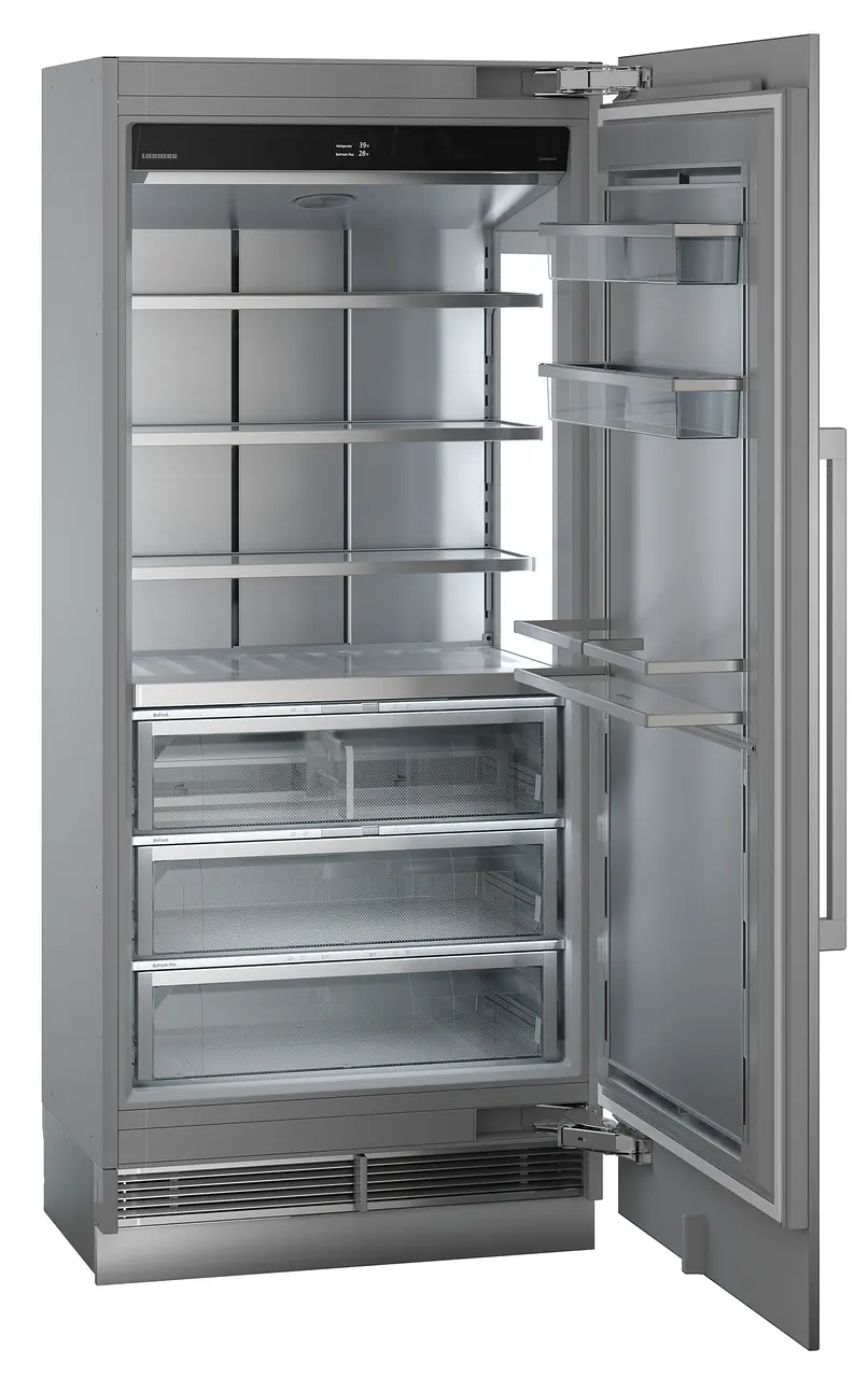 Product image, Perspective: oblique open empty, Refrigerator with BioFresh for integrated use