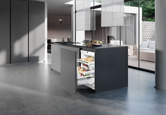 Product image, Perspective: milieu, Under-worktop refrigerator for integrated use