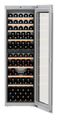 Product image, Perspective: special form, Built-in multi-temperature wine cabinet, Casing colour: silver, Door colour: GlassBlack