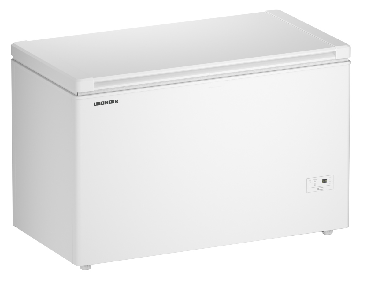Zamrażarka skrzyniowa Liebherr CFe 2080 pure zamknięta, widok pod kątem