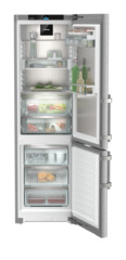 Product image, Perspective: straight open decorated, Fridge-freezer with BioFresh Professional and NoFrost, Casing colour: stainless steel, Door colour: stainless steel