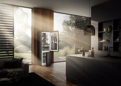 Product image, Perspective: milieu, Fridge-freezer with BioFresh Professional and NoFrost, Casing colour: BlackSteel, Door colour: BlackSteel