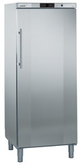 Product image, Perspective: oblique closed, Freestanding freezer with NoFrost, Casing colour: stainless steel