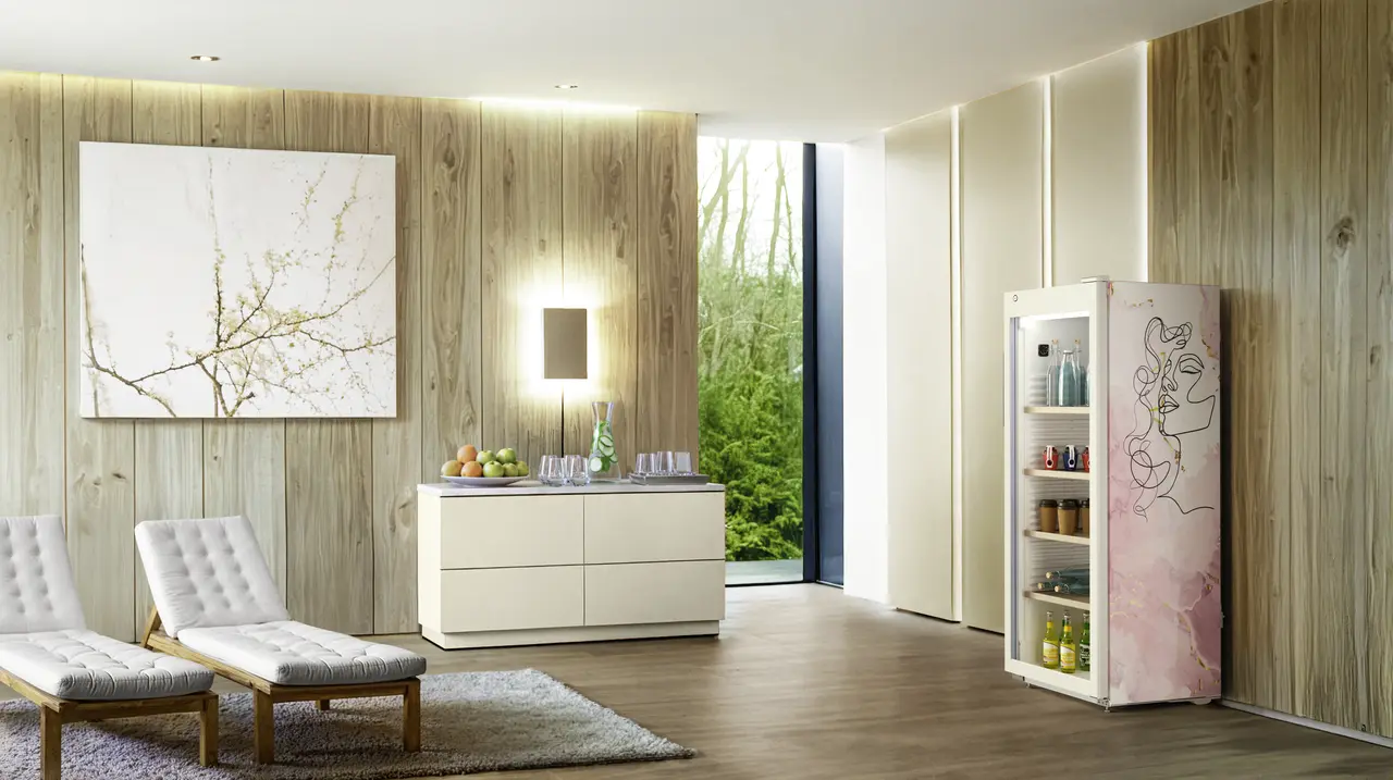 Produkt-Bild, Perspektive: Milieu, Kühlgerät mit Umluftkühlung