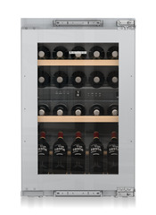 Product image, Perspective: straight closed decorated, Built-in multi-temperature wine cabinet, Casing colour: silver, Door colour: silver
