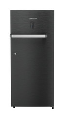 Product image, Perspective: straight closed, Single-door refrigerator 202 l in 4 star with iCoolTouch UI, Casing colour: grey, Door colour: BlackSteel