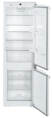 Product image, Perspective: straight open empty, Integrated fridge-freezer combination with BioCool and NoFrost