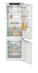 Product image, Perspective: straight open decorated, Integrable fridge-freezer with EasyFresh and NoFrost