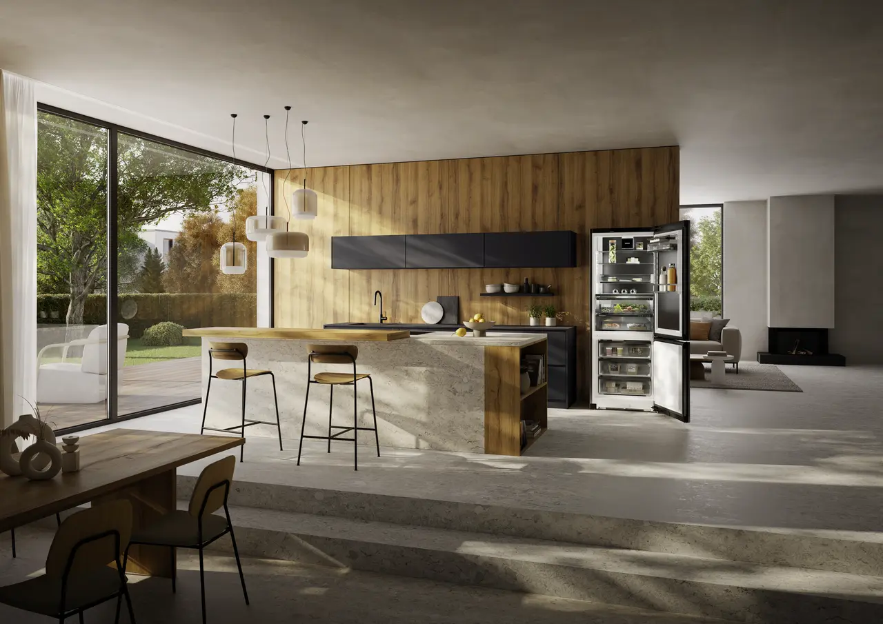 Obrázek výrobku, Perspektiva: Okolí, Kombinovaná chladnička s mrazničkou s technologií BioFresh Professional a NoFrost