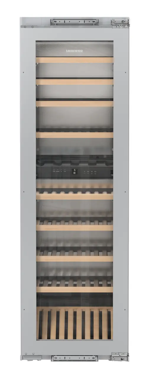 Product image, Perspective: straight closed empty, Built-in multi-temperature wine cabinet, Casing colour: silver, Door colour: silver