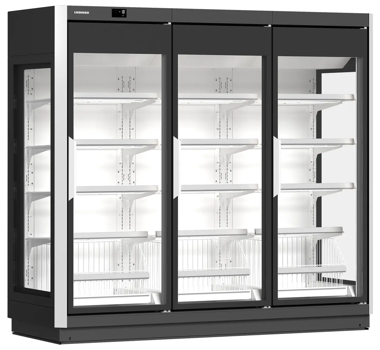 Immagine del prodotto, Prospettiva: Inclinato chiuso vuoto, Congelatore per supermercati, Colore della struttura: grigio