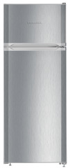 Product image, Perspective: straight closed, Automatic refrigerator-freezer with SmartFrost, Casing colour: silver, Door colour: stainless steel look