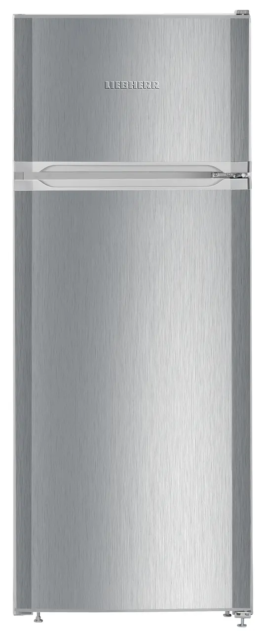 Product image, Perspective: straight closed, Automatic refrigerator-freezer with SmartFrost, Casing colour: silver, Door colour: stainless steel look