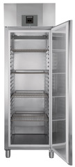 Product image, Perspective: straight open empty, Forced-air refrigerator GN 2/1, Casing colour: stainless steel