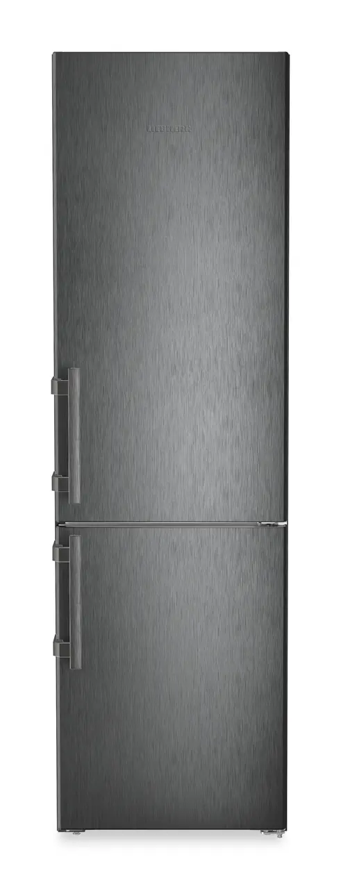 Product image, Perspective: straight closed, Fridge-freezer with BioFresh and NoFrost, Casing colour: BlackSteel, Door colour: BlackSteel