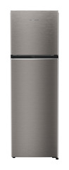 Product image, Perspective: straight closed, Fridge-freezer with NoFrost, Casing colour: grey, Door colour: Grey Steel