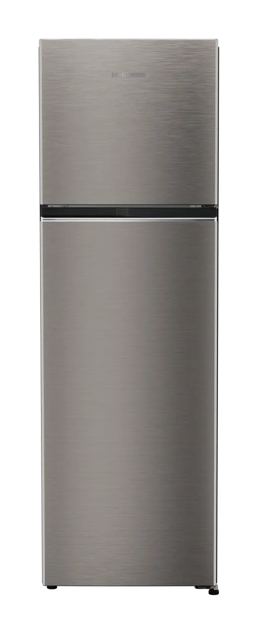 Product image, Perspective: straight closed, Fridge-freezer with NoFrost, Casing colour: grey, Door colour: Grey Steel