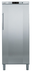 Product image, Perspective: straight closed, Freestanding freezer with NoFrost, Casing colour: stainless steel