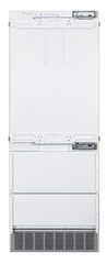 Product image, Perspective: straight closed, Combined refrigerator-freezer with BioFresh and NoFrost for integrated use