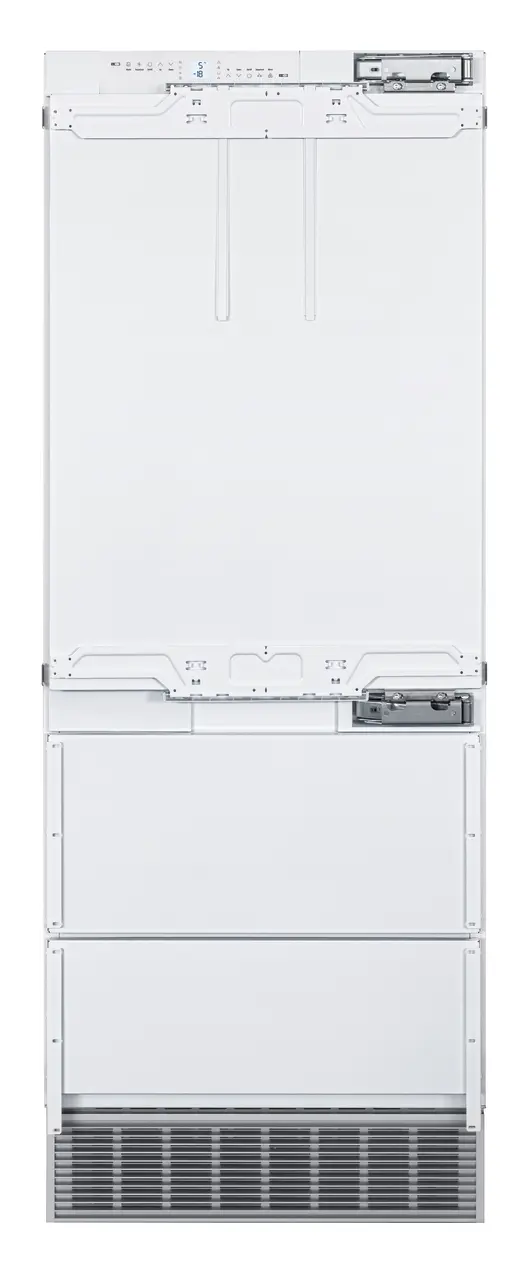 Product image, Perspective: straight closed, Combined refrigerator-freezer with BioFresh and NoFrost for integrated use