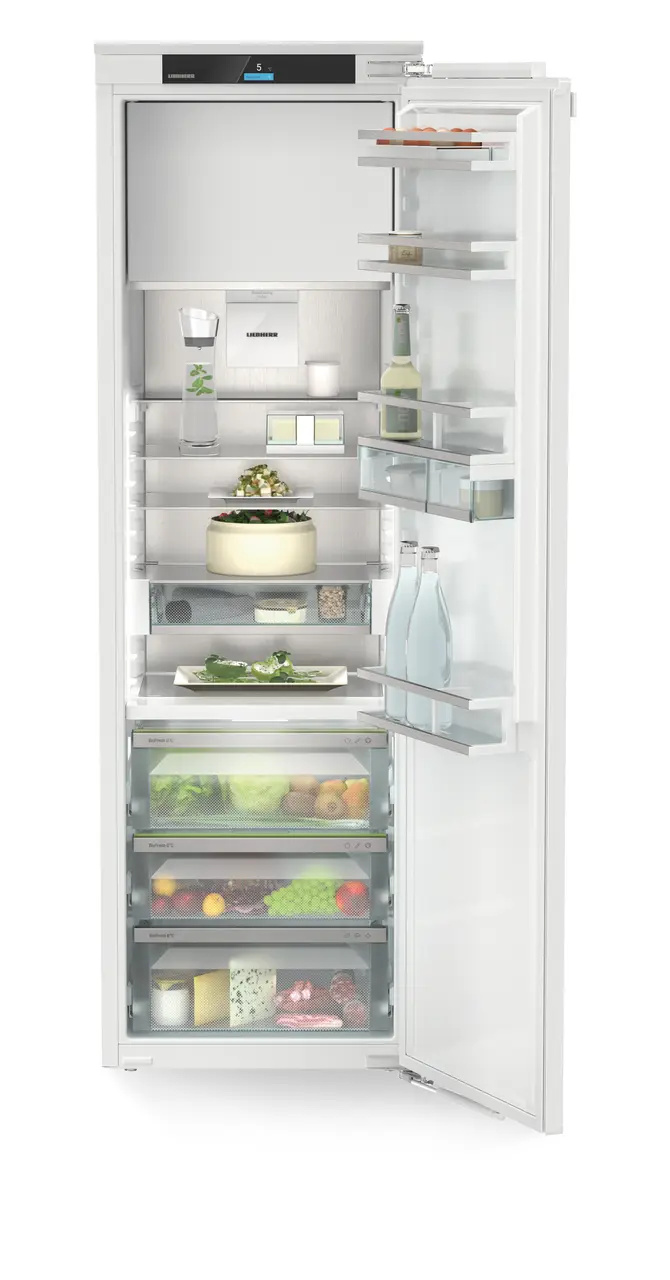 Product image, Perspective: straight open decorated, Refrigerator with BioFresh for integrated use