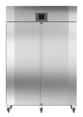 Product image, Perspective: straight closed, Forced-air refrigerator GN 2/1, Casing colour: stainless steel look