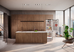 Product image, Perspective: milieu, Fridge-freezer with BioFresh Professional and NoFrost, Casing colour: stainless steel, Door colour: stainless steel